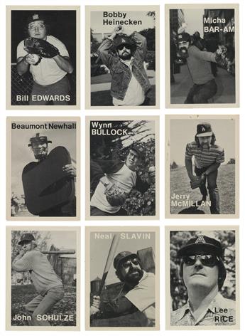 MIKE MANDEL (1950- ) Complete set of 134 Baseball Photographer Trading Cards.